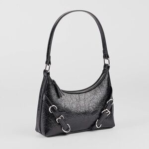 Leather Black Women's Shoulder Purse